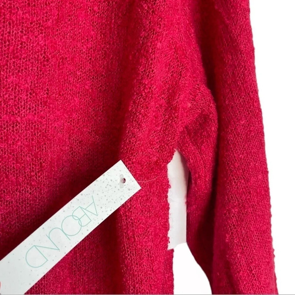 NWT ABOUND Deep V-Neck Pink Sweater Size L - Picture 2 of 7